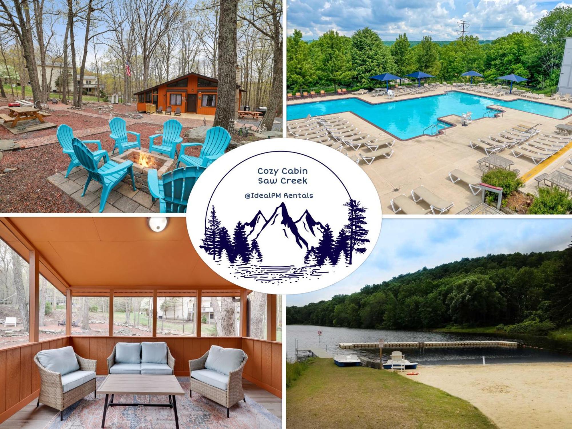 Premier Cozy Cabin - Free Amenities & Comm Indoor Pools ブッシュキル エクステリア 写真
